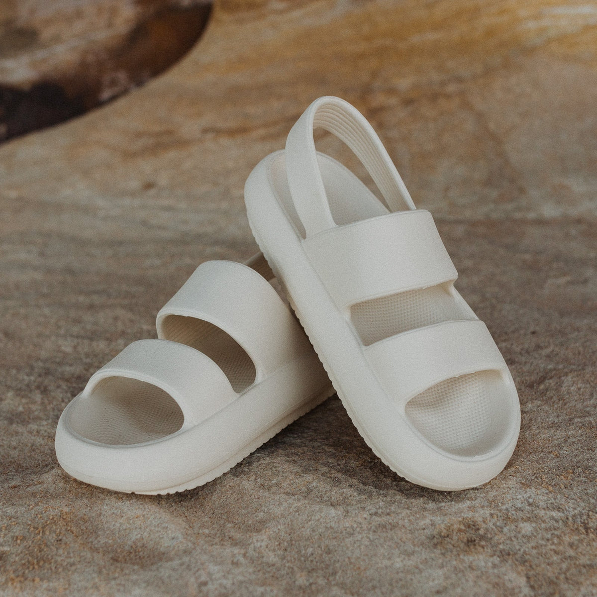 Cream Sand Nomad Shoes, Lightweight & Waterproof Sandals & Slides For All Terrain, RubbaBubba