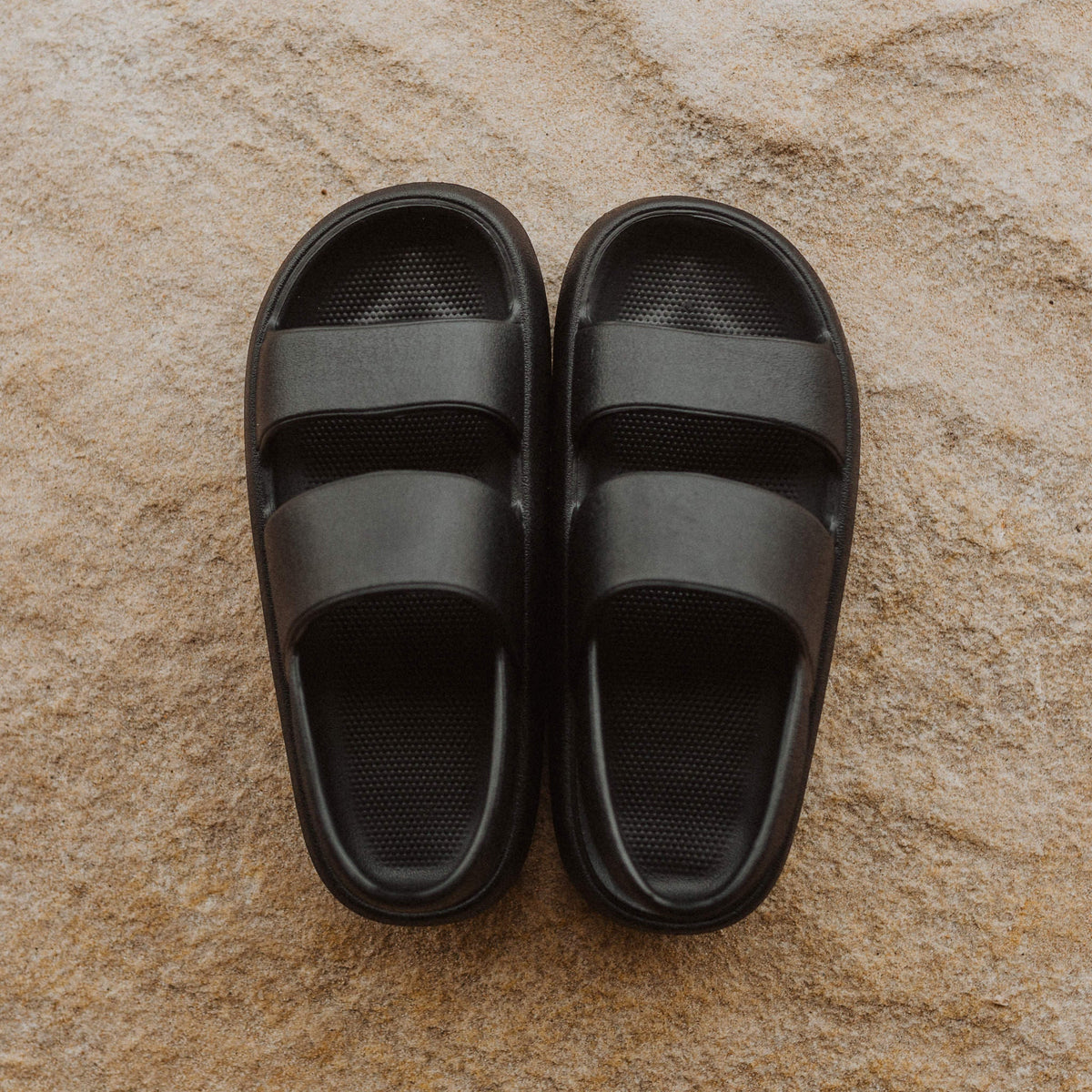 Black Stealth Nomad Shoes, Lightweight & Waterproof Sandals & Slides For All Terrain, RubbaBubba